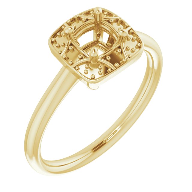 Halo-Style Vintage-Inspired Engagement Ring
