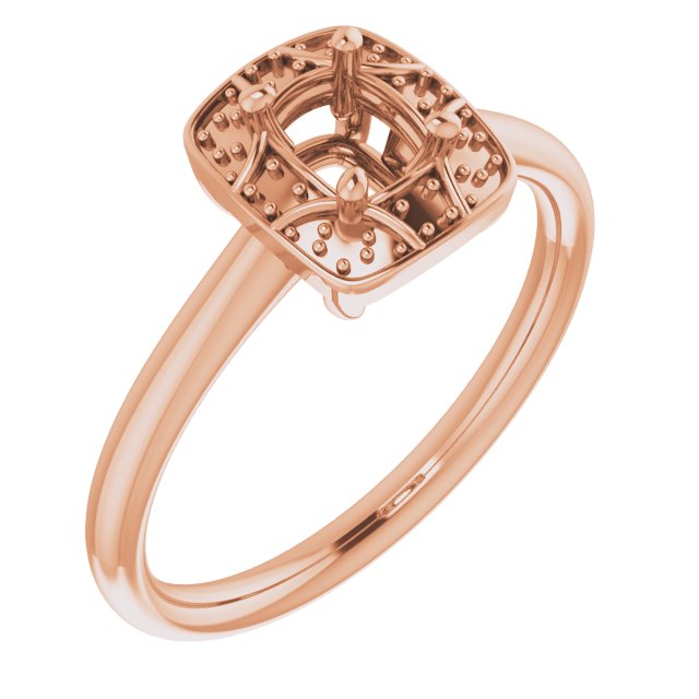 Halo-Style Vintage-Inspired Engagement Ring