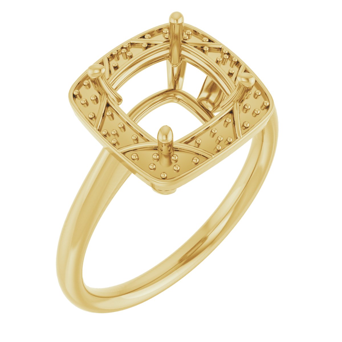 Halo-Style Vintage-Inspired Engagement Ring