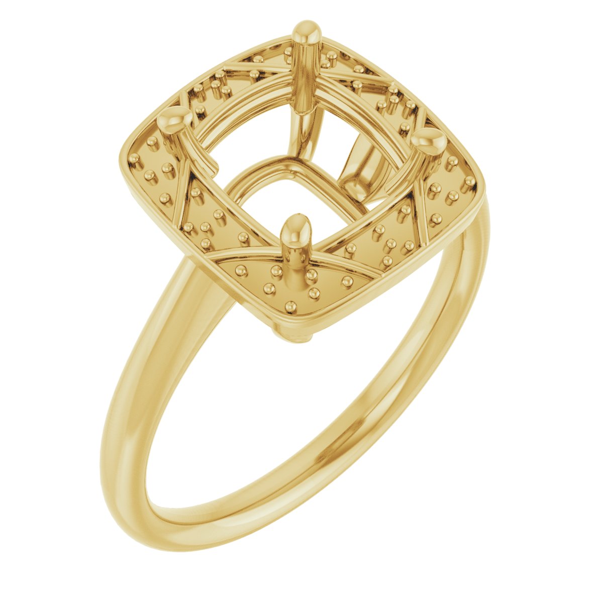 Halo-Style Vintage-Inspired Engagement Ring
