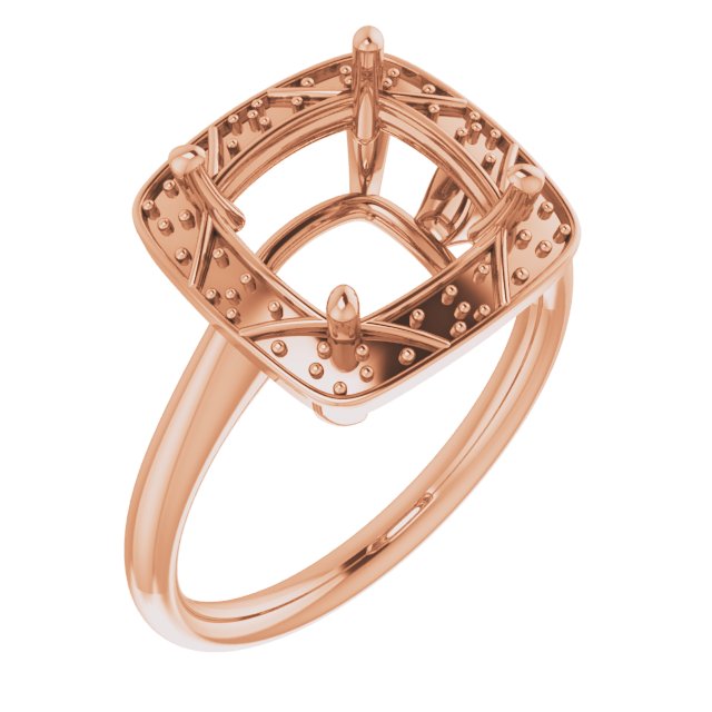 Halo-Style Vintage-Inspired Engagement Ring