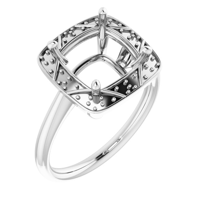 Halo-Style Vintage-Inspired Engagement Ring