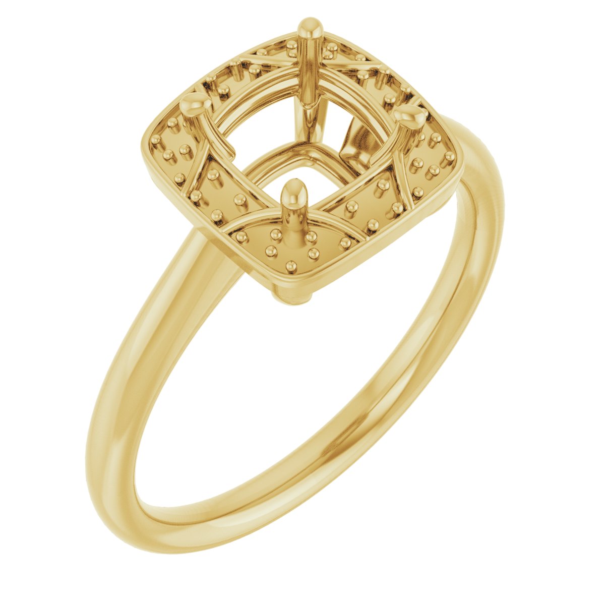 Halo-Style Vintage-Inspired Engagement Ring