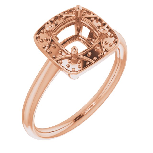 Halo-Style Vintage-Inspired Engagement Ring