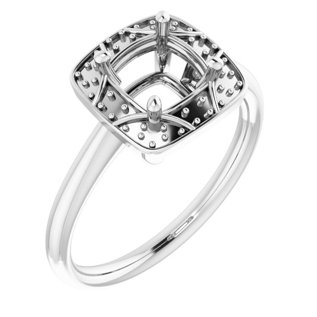 Halo-Style Vintage-Inspired Engagement Ring
