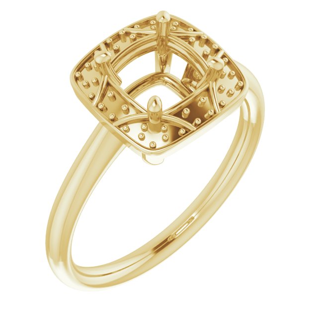 Halo-Style Vintage-Inspired Engagement Ring