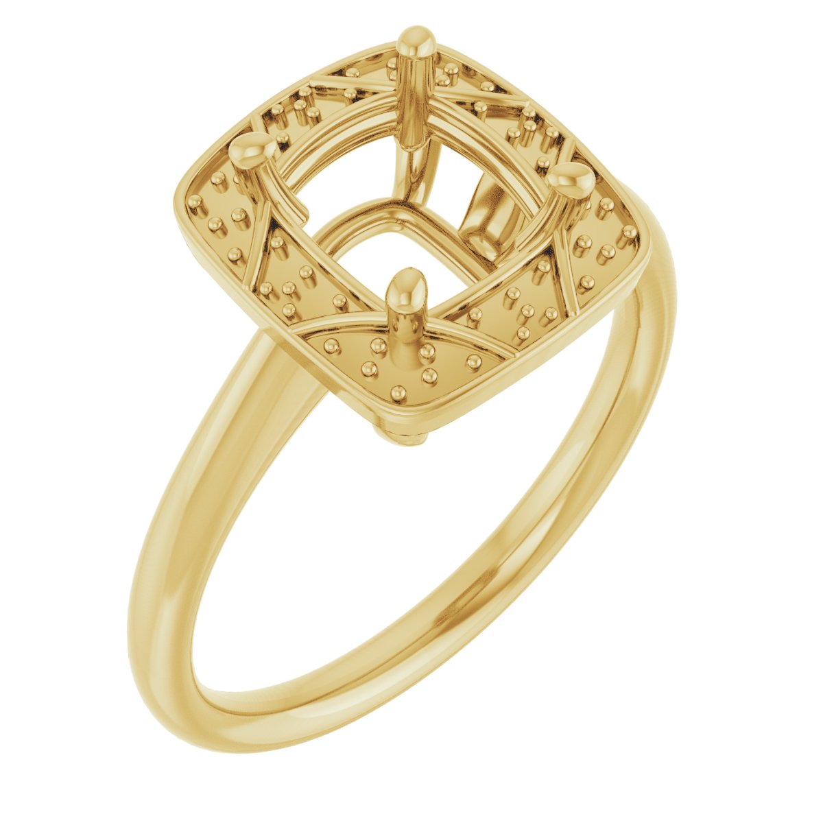 Halo-Style Vintage-Inspired Engagement Ring