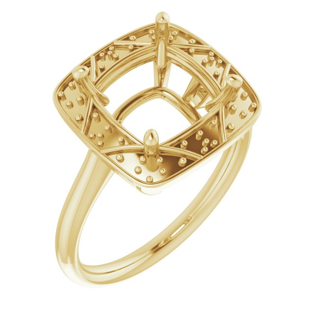 Halo-Style Vintage-Inspired Engagement Ring