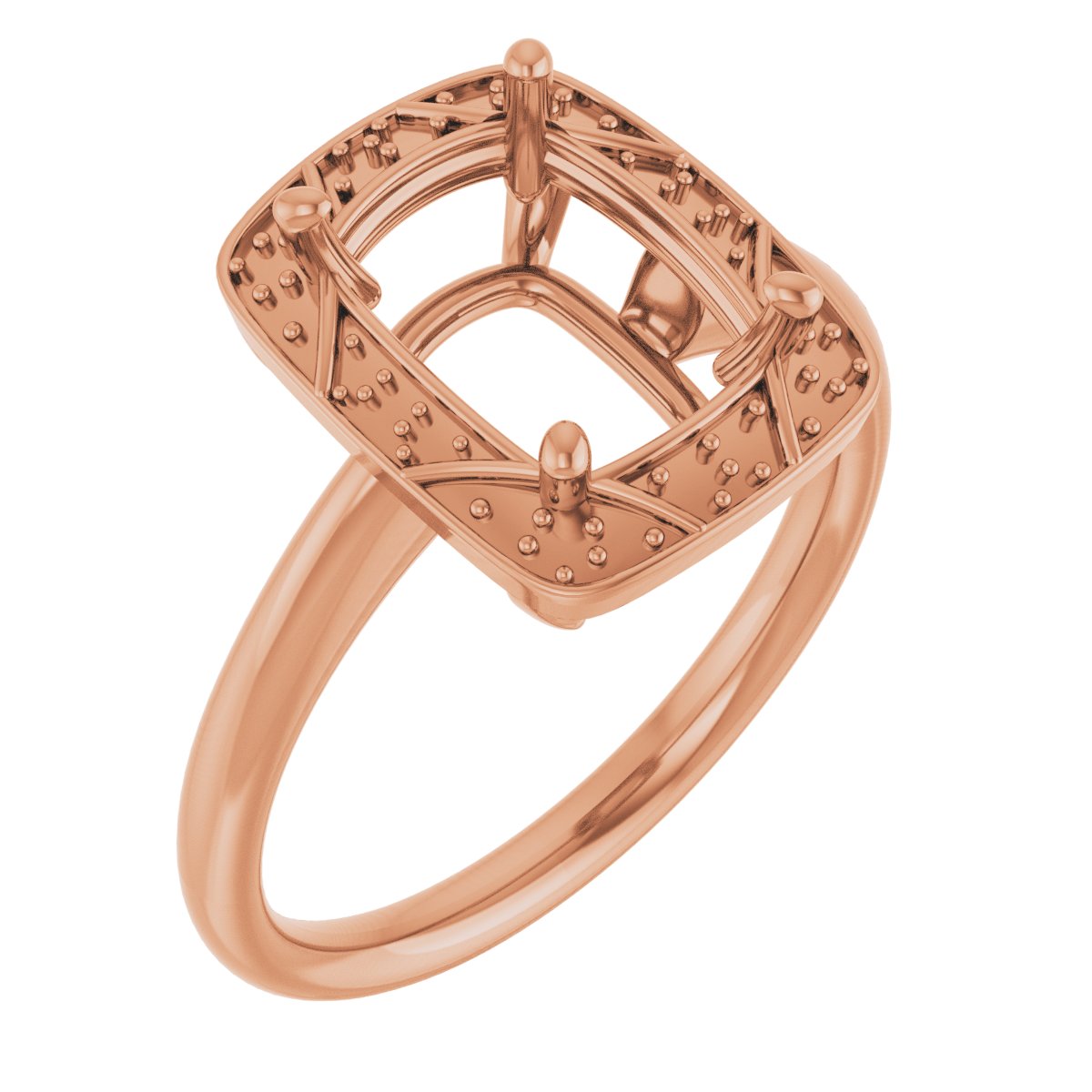 Halo-Style Vintage-Inspired Engagement Ring