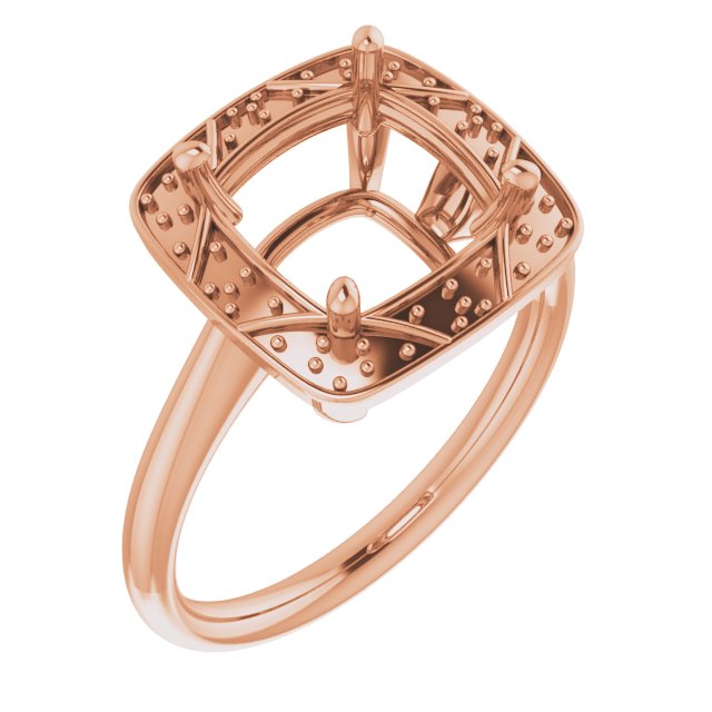 Halo-Style Vintage-Inspired Engagement Ring
