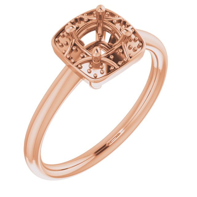 Halo-Style Vintage-Inspired Engagement Ring