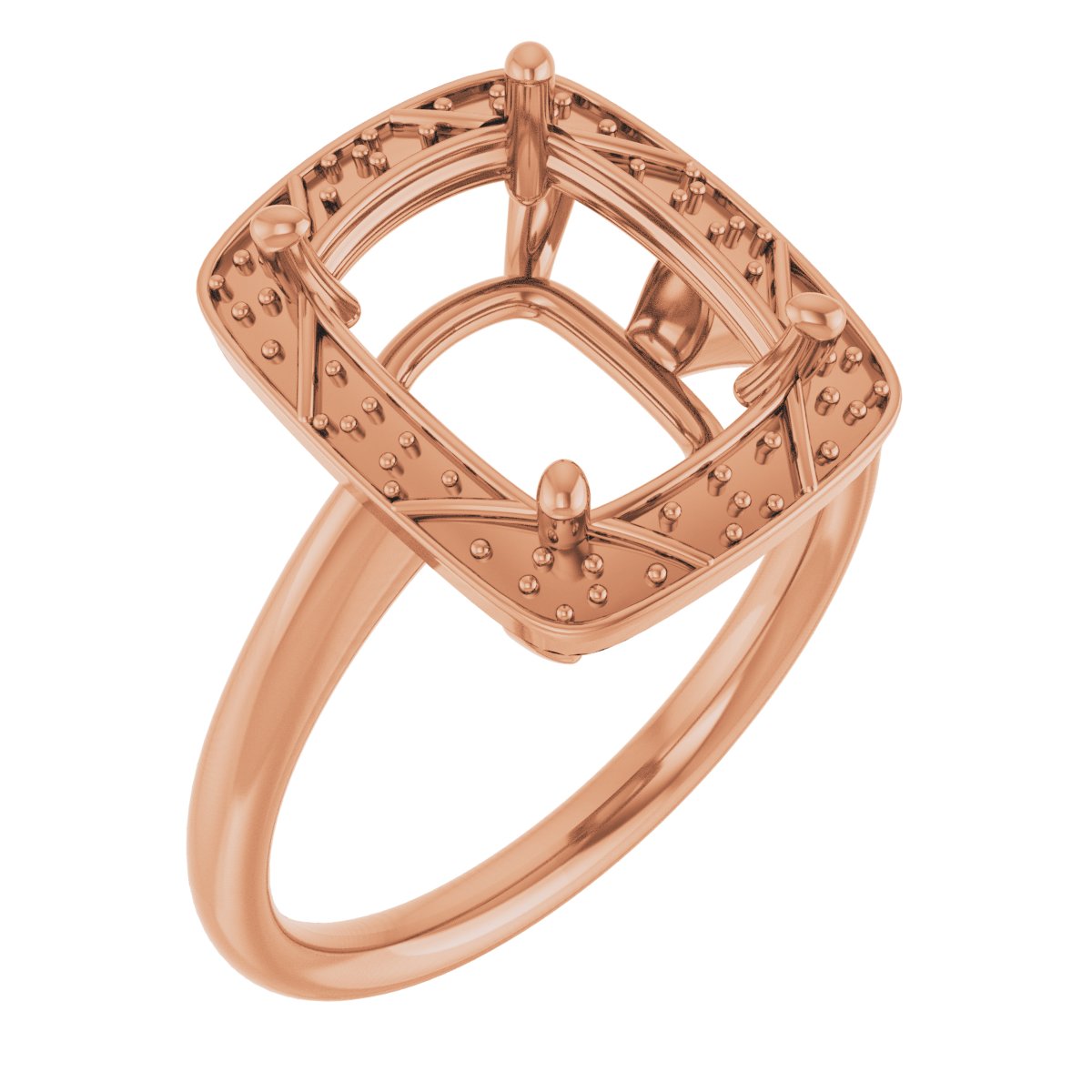 Halo-Style Vintage-Inspired Engagement Ring