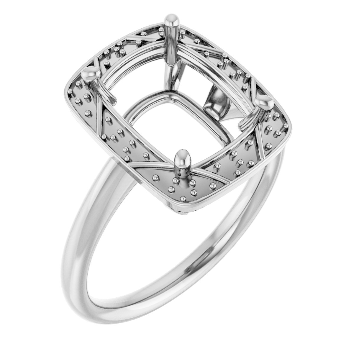 Halo-Style Vintage-Inspired Engagement Ring