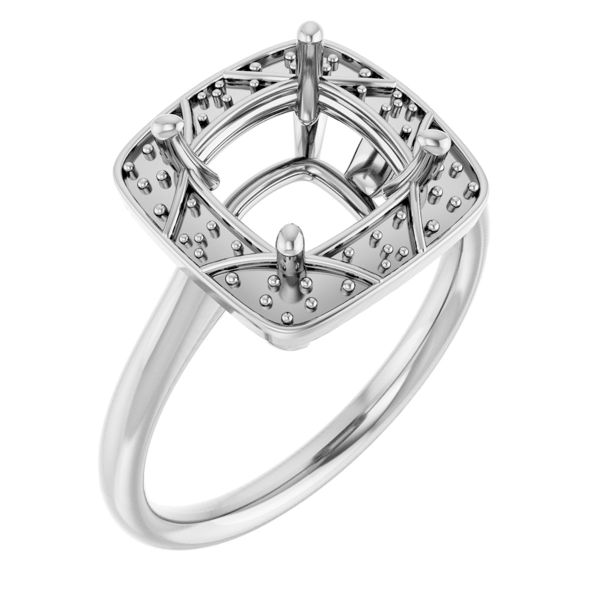 Halo-Style Vintage-Inspired Engagement Ring