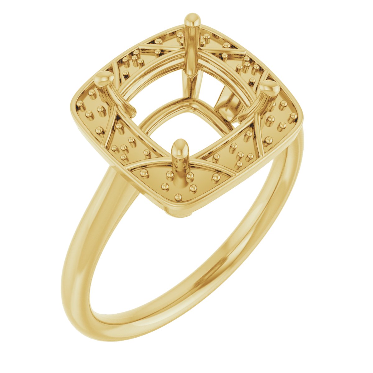 Halo-Style Vintage-Inspired Engagement Ring