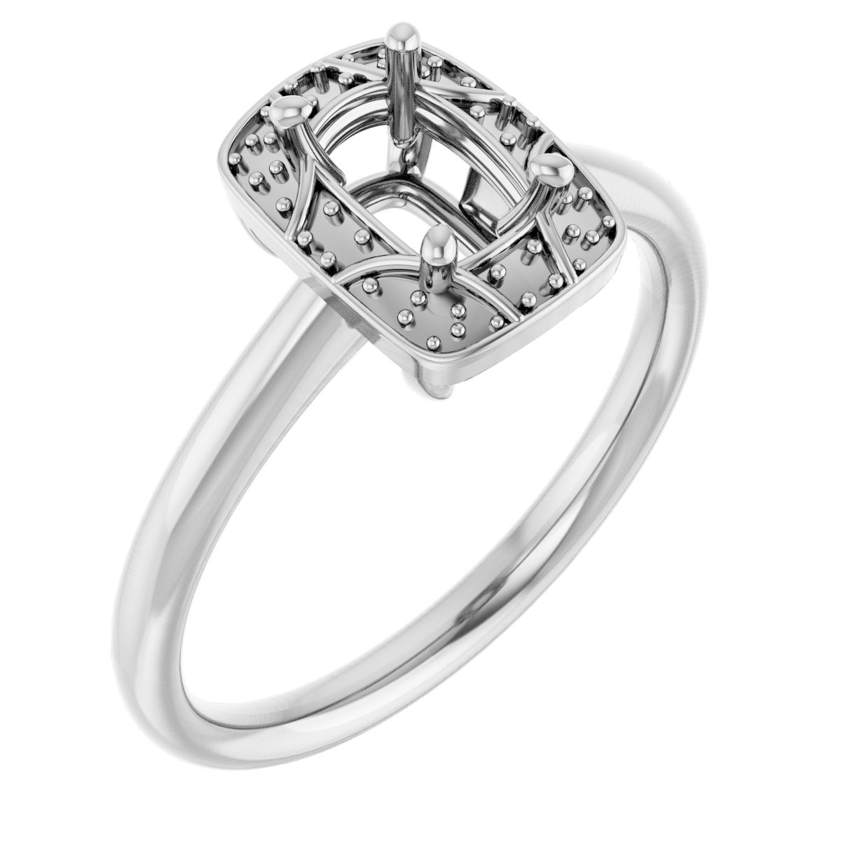 Halo-Style Vintage-Inspired Engagement Ring