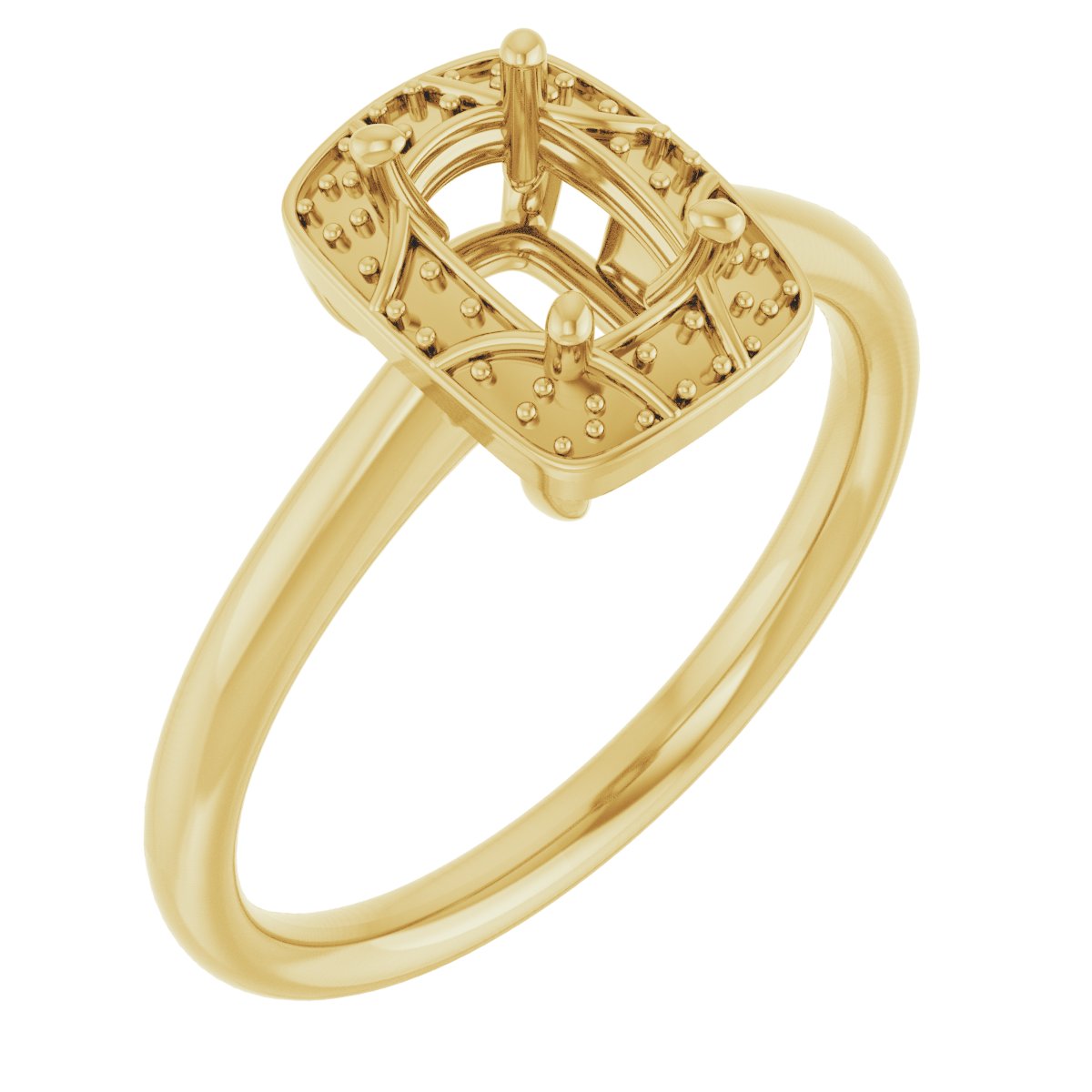 Halo-Style Vintage-Inspired Engagement Ring