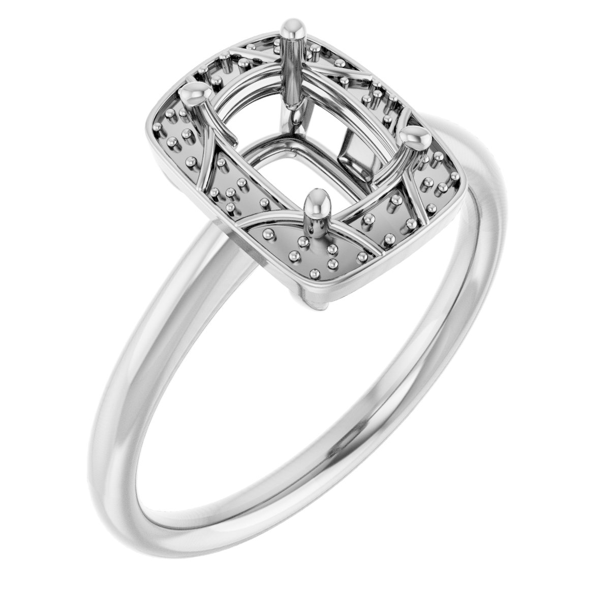 Halo-Style Vintage-Inspired Engagement Ring