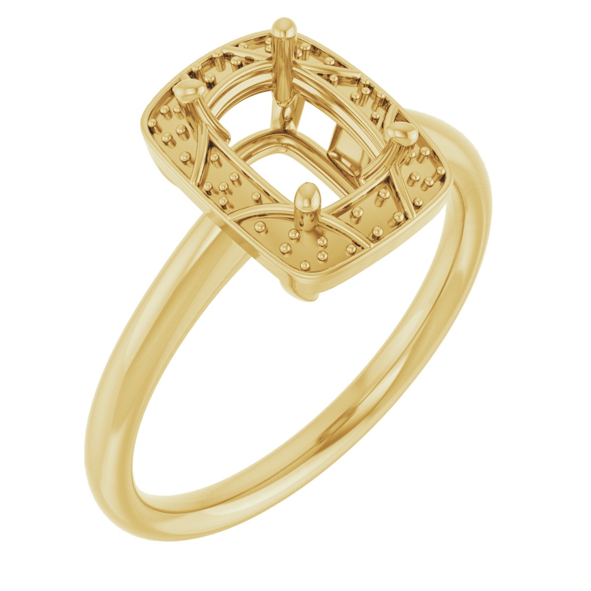 Halo-Style Vintage-Inspired Engagement Ring