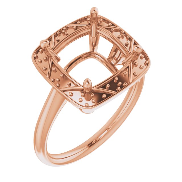Halo-Style Vintage-Inspired Engagement Ring