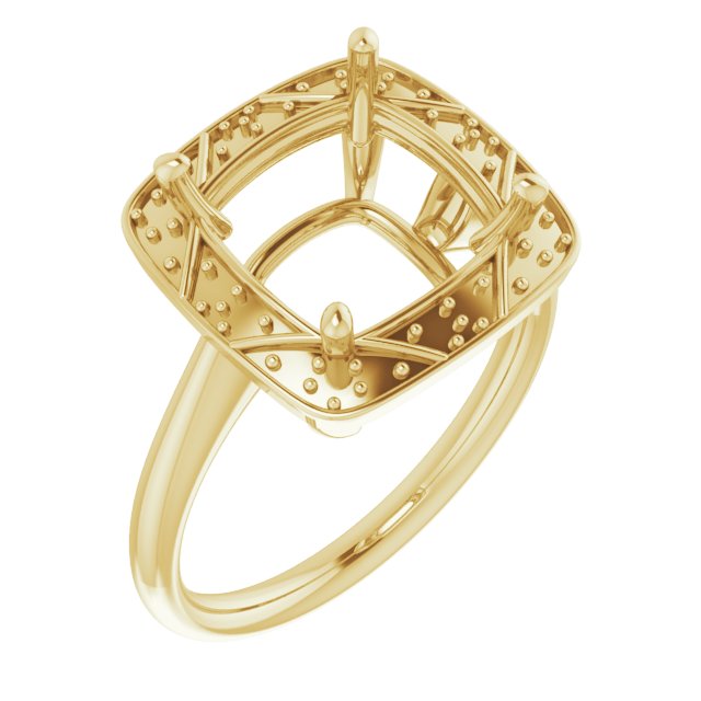 Halo-Style Vintage-Inspired Engagement Ring