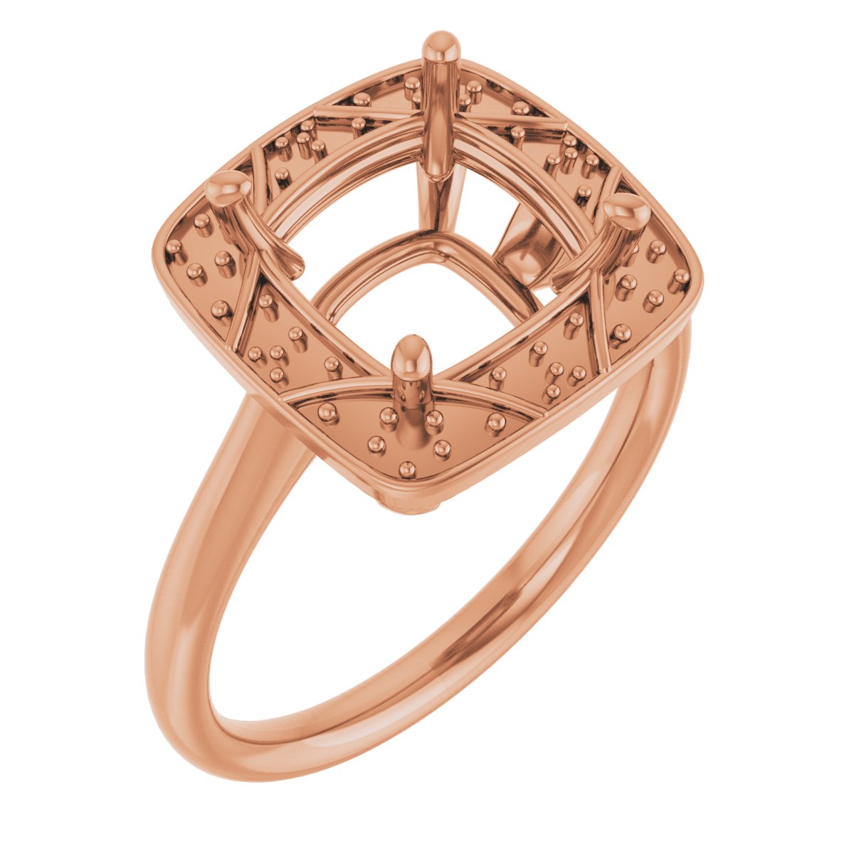 Halo-Style Vintage-Inspired Engagement Ring