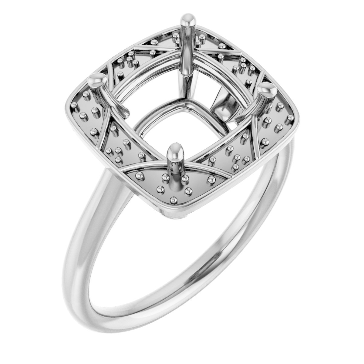 Halo-Style Vintage-Inspired Engagement Ring
