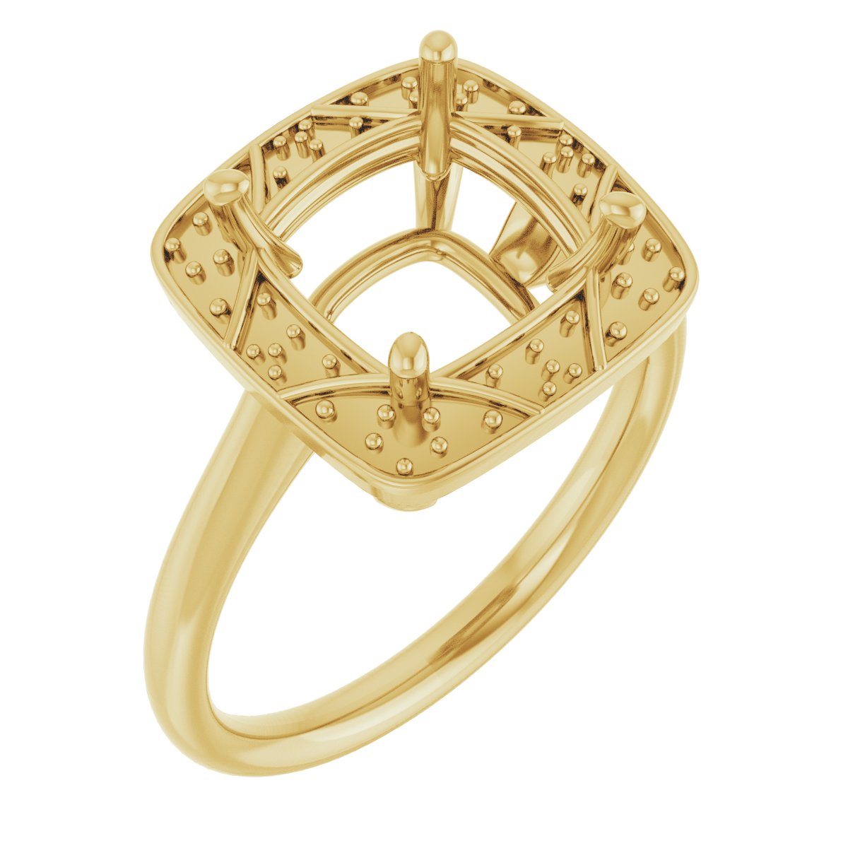 Halo-Style Vintage-Inspired Engagement Ring