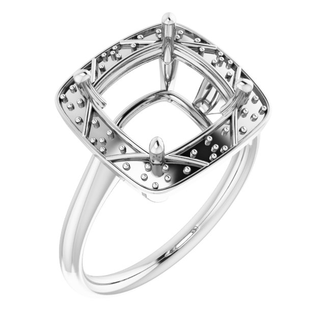 Halo-Style Vintage-Inspired Engagement Ring
