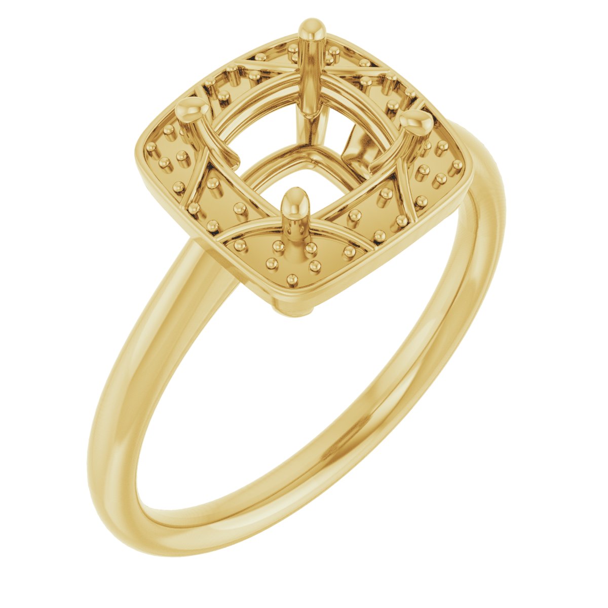 Halo-Style Vintage-Inspired Engagement Ring