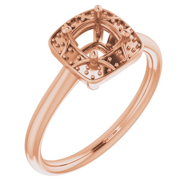 Halo-Style Vintage-Inspired Engagement Ring