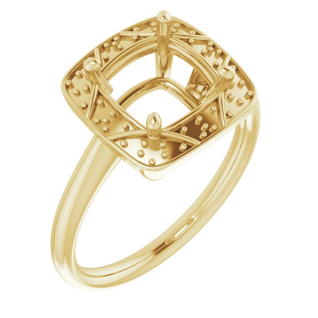 Halo-Style Vintage-Inspired Engagement Ring
