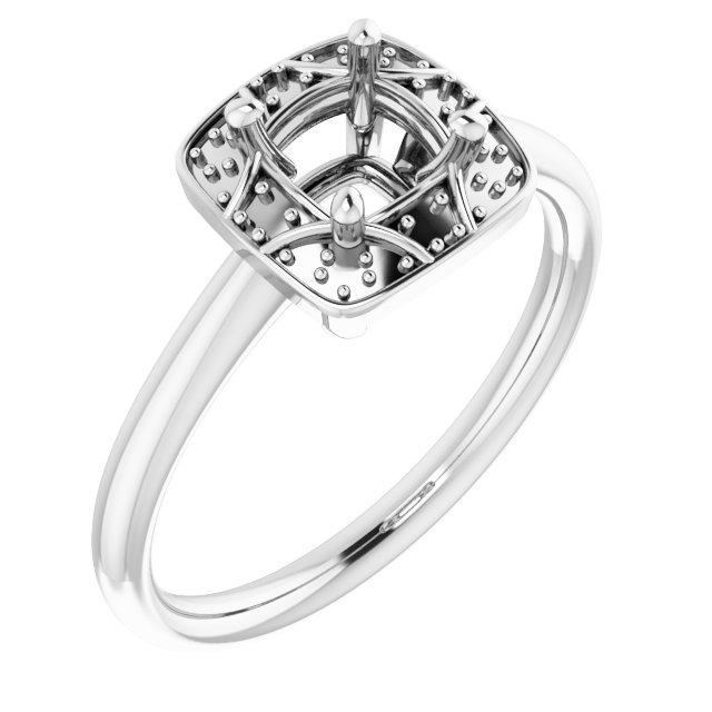 Halo-Style Vintage-Inspired Engagement Ring