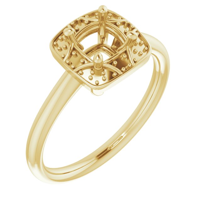 Halo-Style Vintage-Inspired Engagement Ring