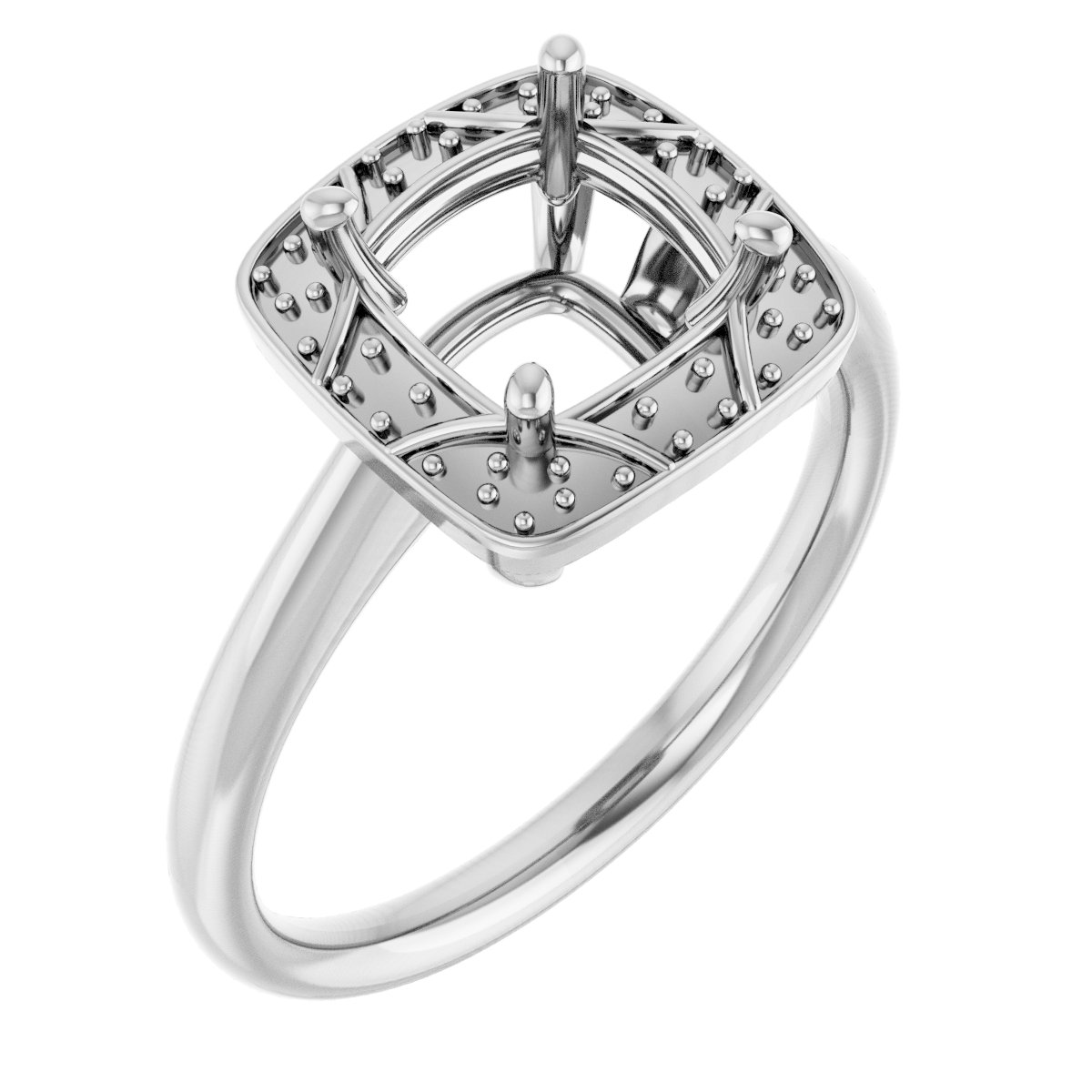 Halo-Style Vintage-Inspired Engagement Ring