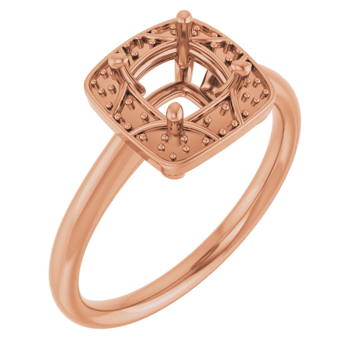 Halo-Style Vintage-Inspired Engagement Ring