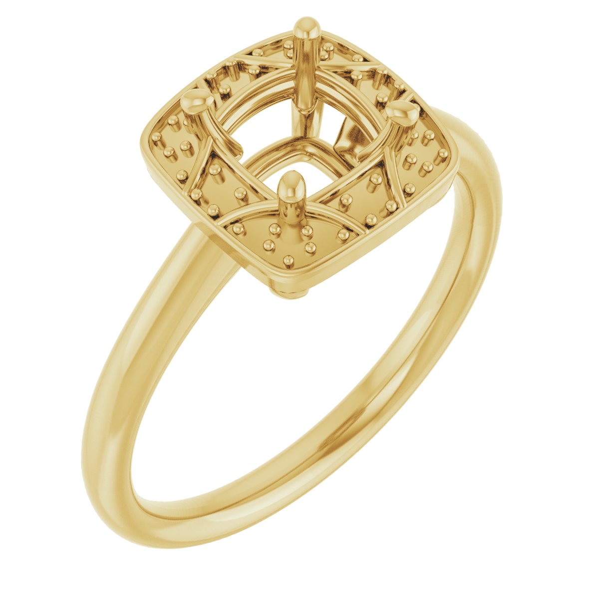 Halo-Style Vintage-Inspired Engagement Ring