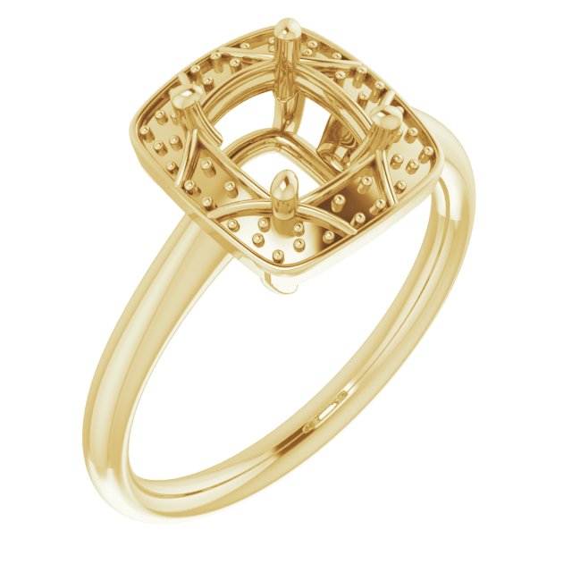 Halo-Style Vintage-Inspired Engagement Ring