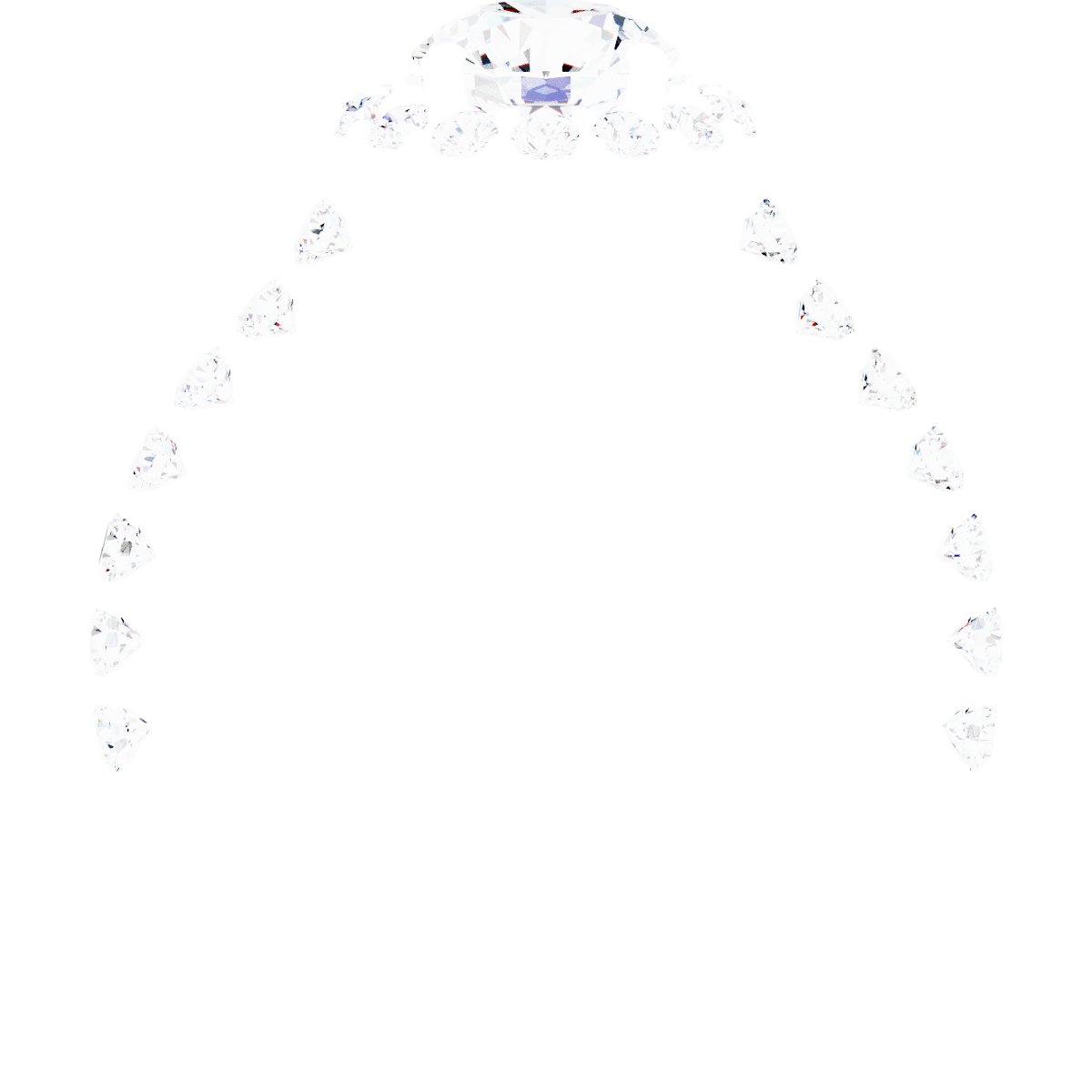 Alternative view of Halo-Style Engagement Ring