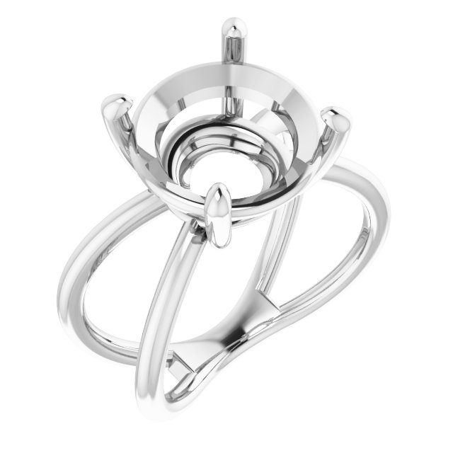 Solitaire Criss-Cross Ring