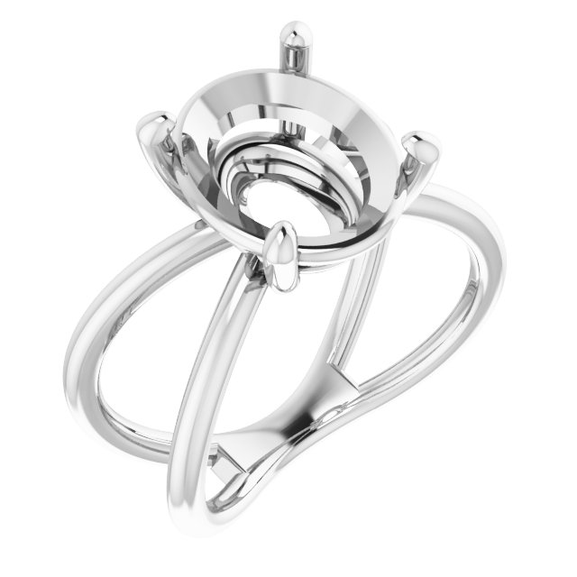 Solitaire Criss-Cross Ring