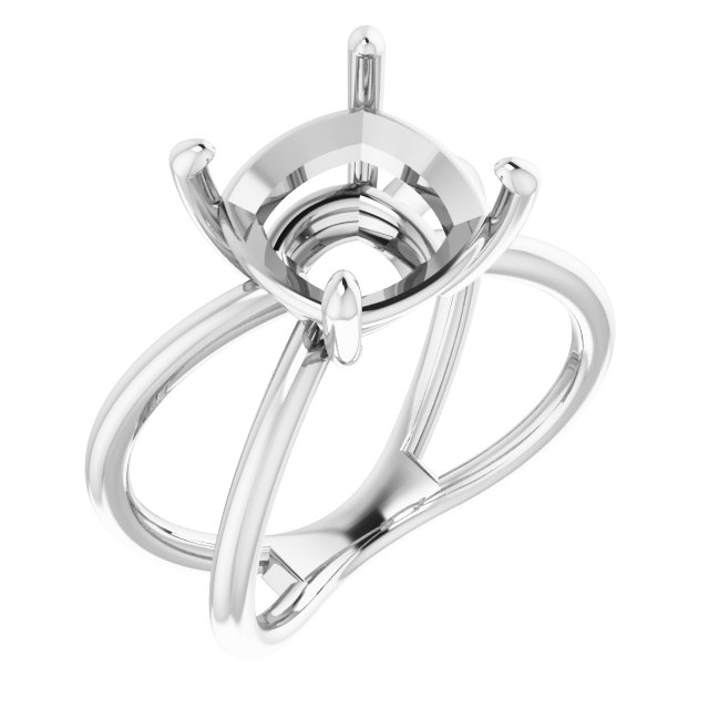 Solitaire Criss-Cross Ring