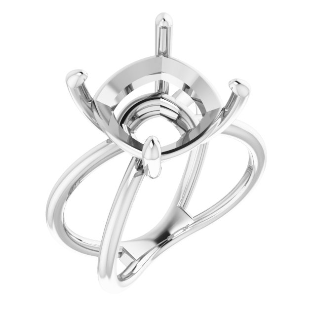 Solitaire Criss-Cross Ring
