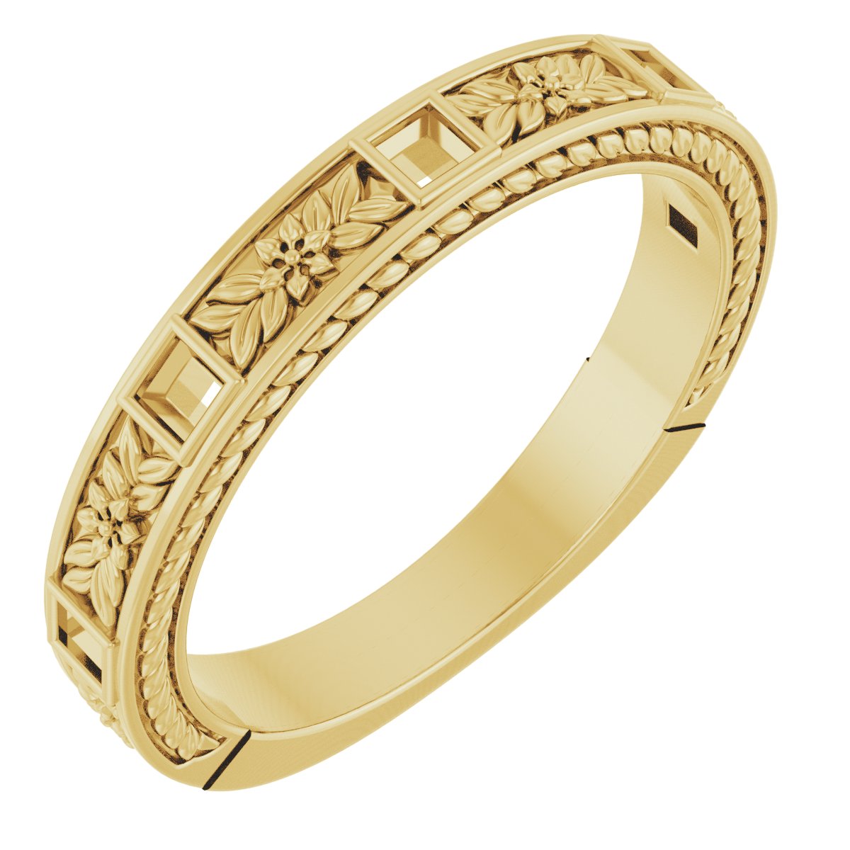 14K Yellow 1/6 CTW Natural Diamond Anniversary Band