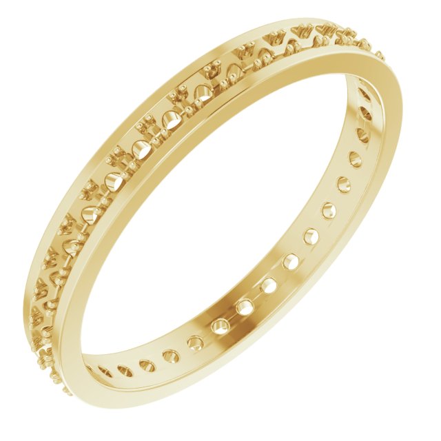 14K Yellow .50 CTW Diamond Eternity Band Size 7 Ref 12484543