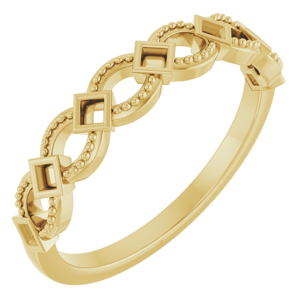 14K Yellow 1/6 CTW Natural Diamond Stackable Ring