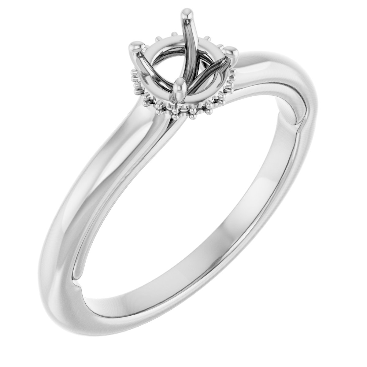 Hidden Halo-Style Engagement Ring