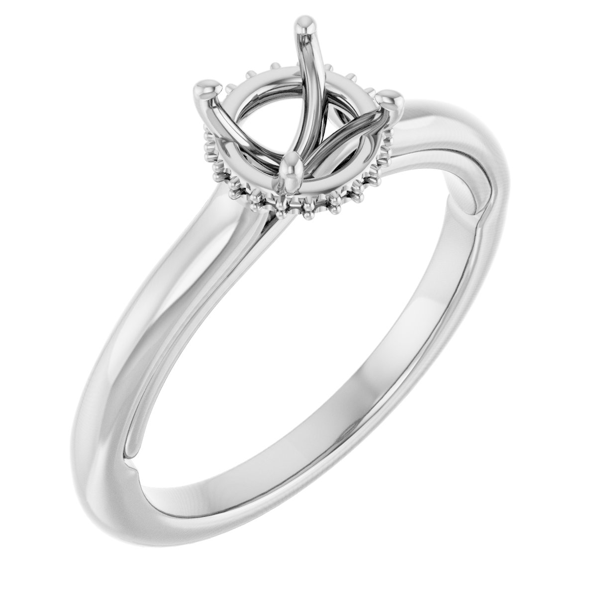 Hidden Halo-Style Engagement Ring