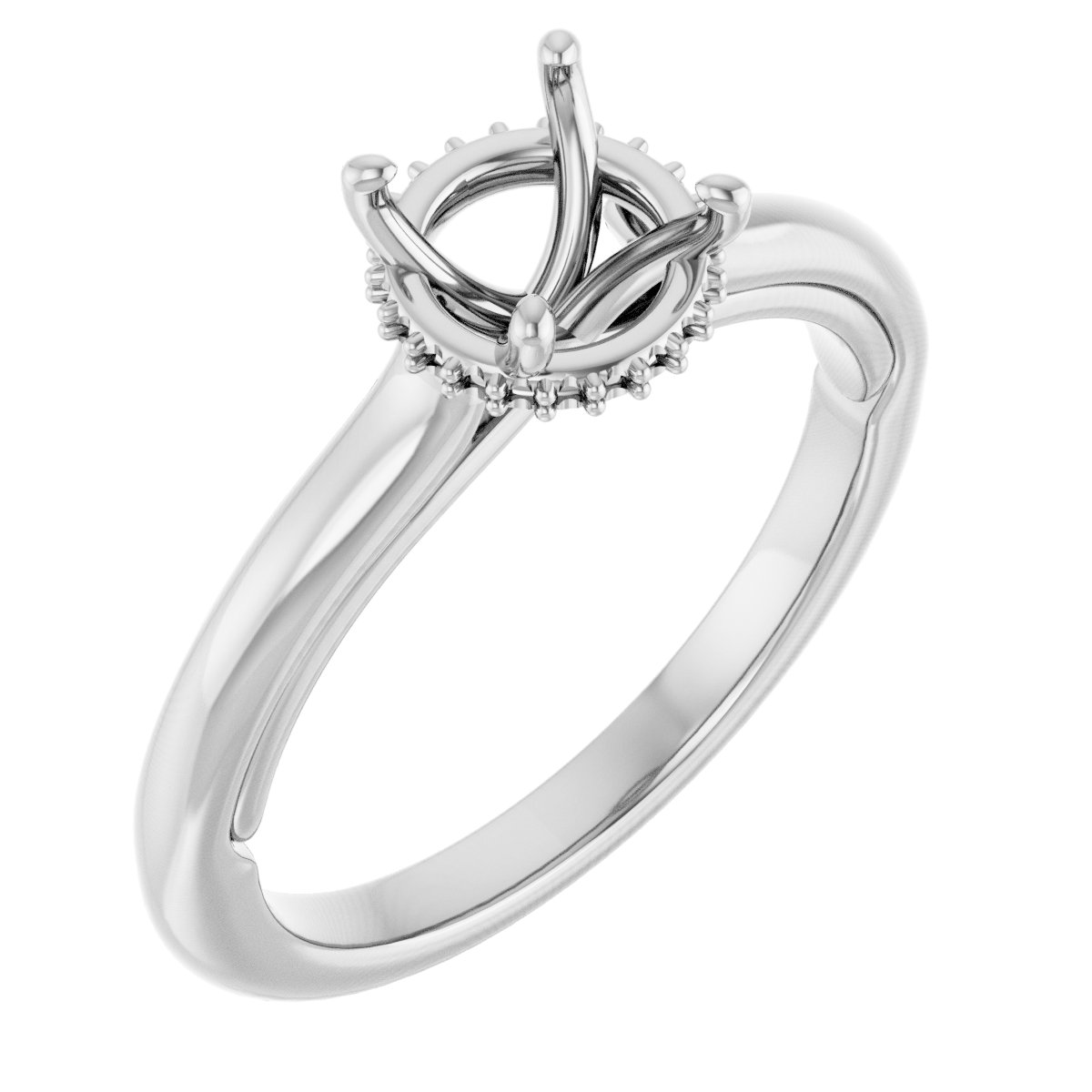 Hidden Halo-Style Engagement Ring