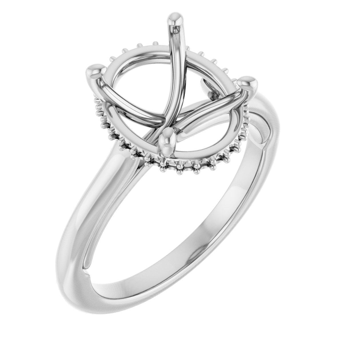 Hidden Halo-Style Engagement Ring